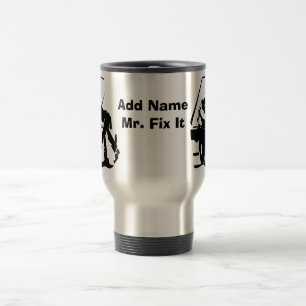 Åtgärda det Mugg, lägg till namn Resemugg