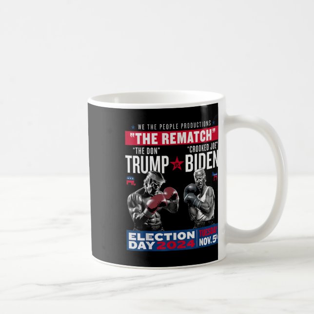 Åtgärda Don och korkade Joe Biden - Pro Trump Kaffemugg (Höger)