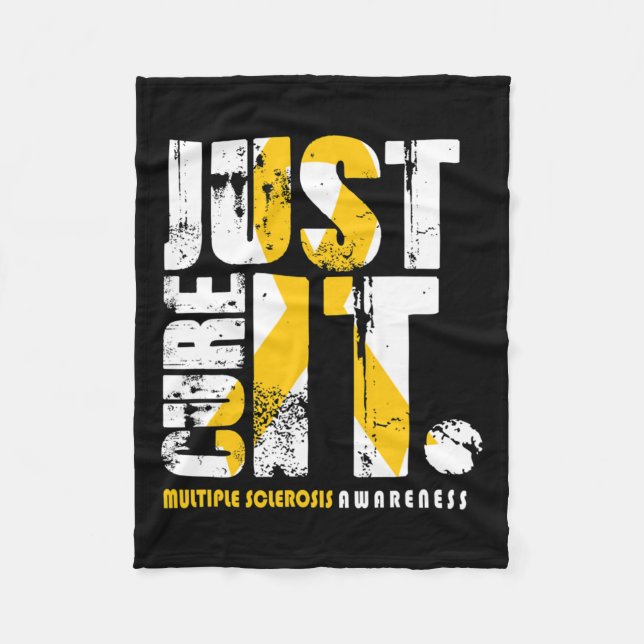 Åtgärda IT Många Sclerosis Awareness Support Fleecefilt (Framsidan)