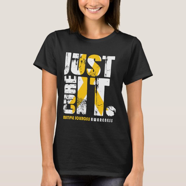 Åtgärda IT Många Sclerosis Awareness Support T Shirt (Framsida)