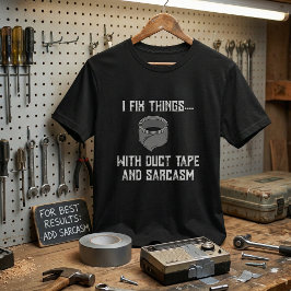 Åtgärda livets problem - Lustig Handyman T Shirt