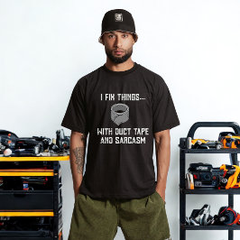 Åtgärda livets problem - Lustig Handyman T Shirt