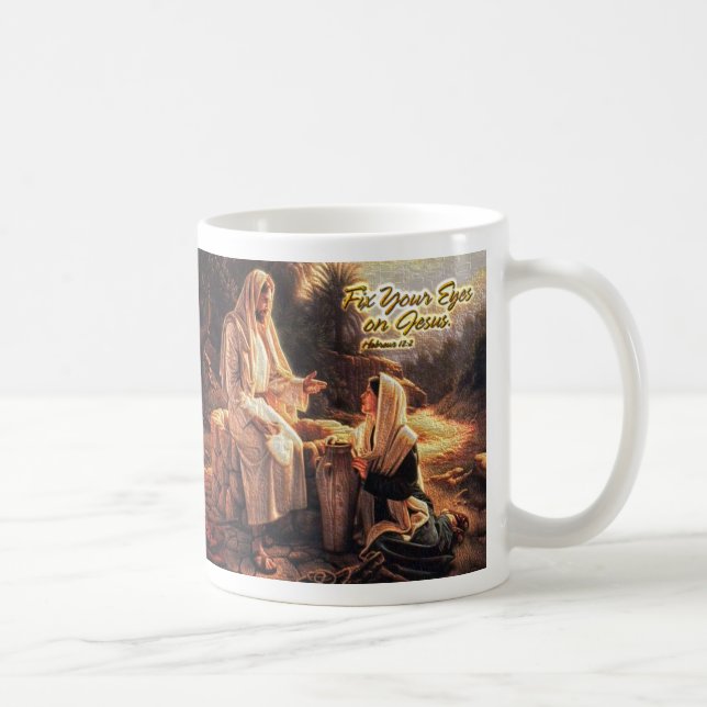 Åtgärda Ögonen på Jesus 1 Kaffemugg (Höger)