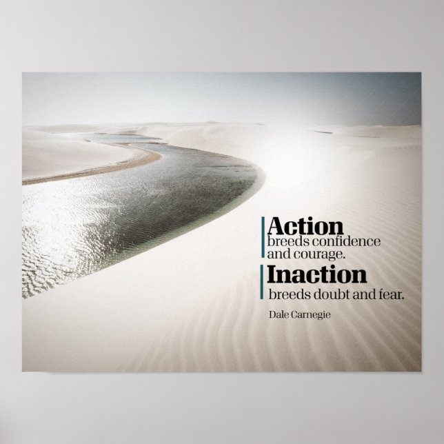 Åtgärder skapar förtroende och mod poster (Framsidan)