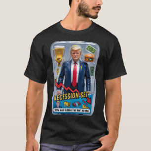 Åtgärdsfil för Trump Satire Överlevt Recession Box T Shirt