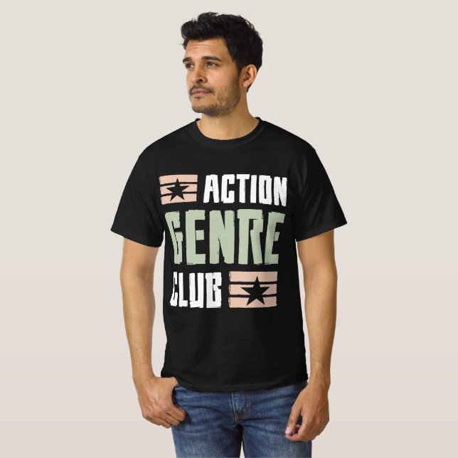 Åtgärdsgenerell Klubb-spel T-Shirt (Hel framsida)