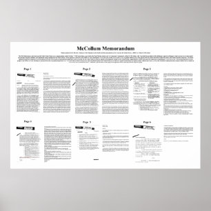 Åtgärdsmemorandumet McCollum Memo åtta Poster