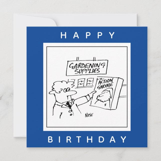 Åtgärdsprogram i Tecknaden Garden Center Kort (Framsida)