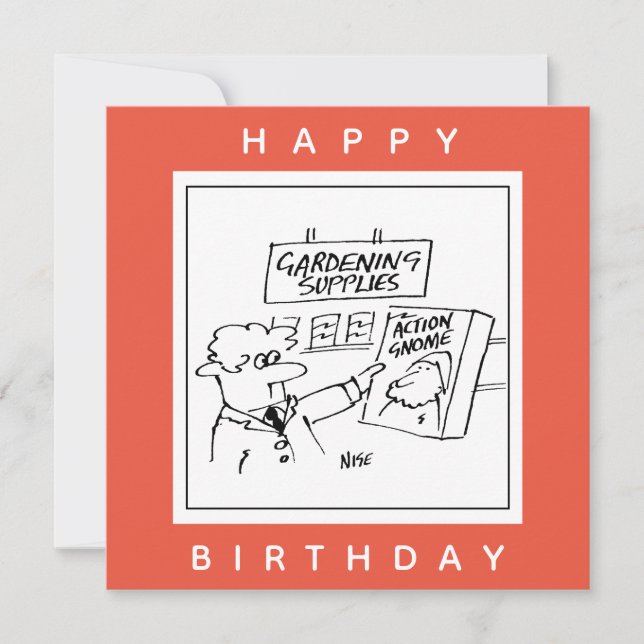 Åtgärdsprogram i Tecknaden Garden Center Kort (Framsida)