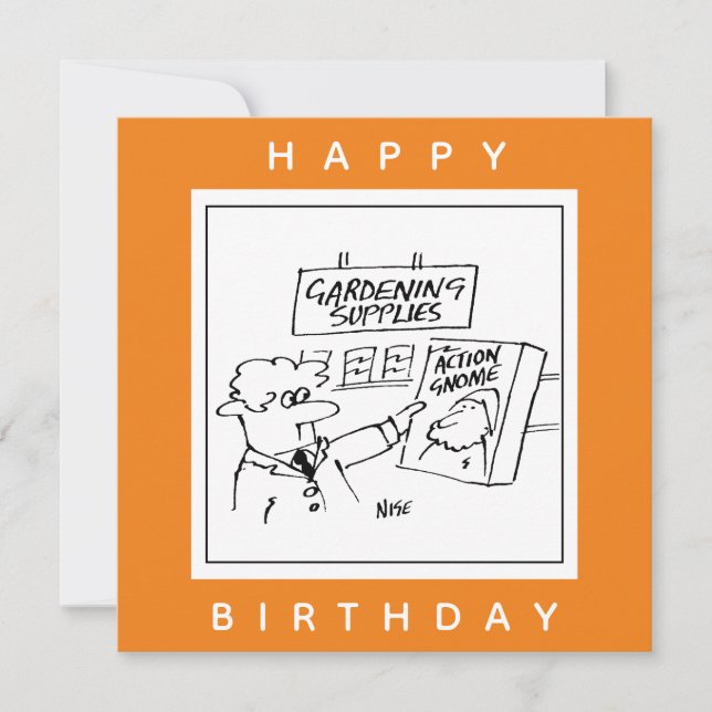 Åtgärdsprogram i Tecknaden Garden Center Kort (Framsida)