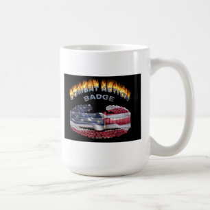 Åtgärdsskylt för bekämpning kaffemugg