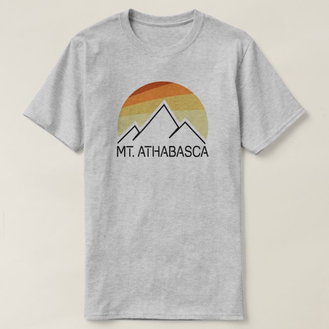 Athabasca Alberta Retro T Shirt (Design framsida)