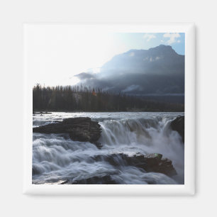 Athabasca Falls 2x2 magnet på svenska