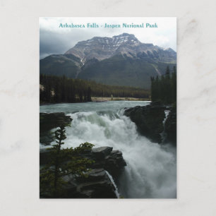 Athabasca Falls Jasper nationalpark Vykort