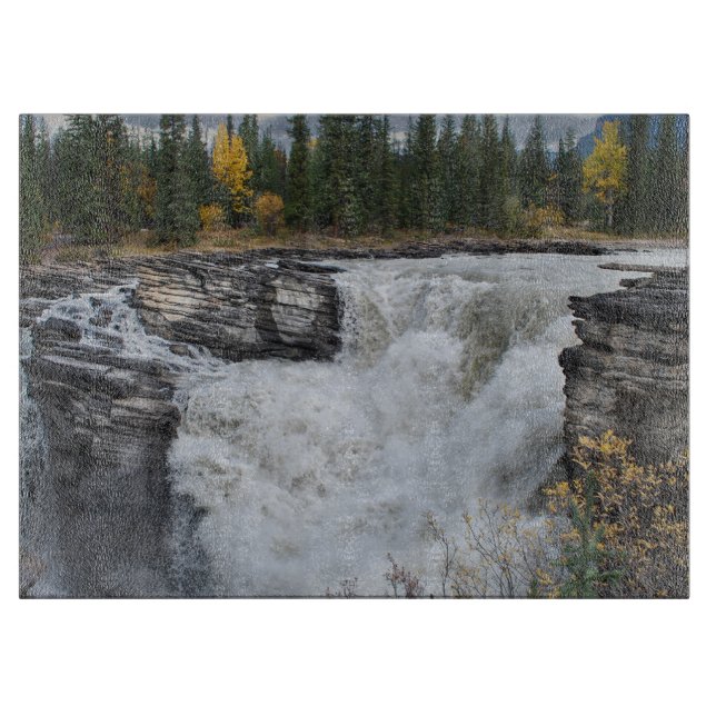 Athabasca Falls, kanadensiskt vattenfallsfoto (Framsidan)