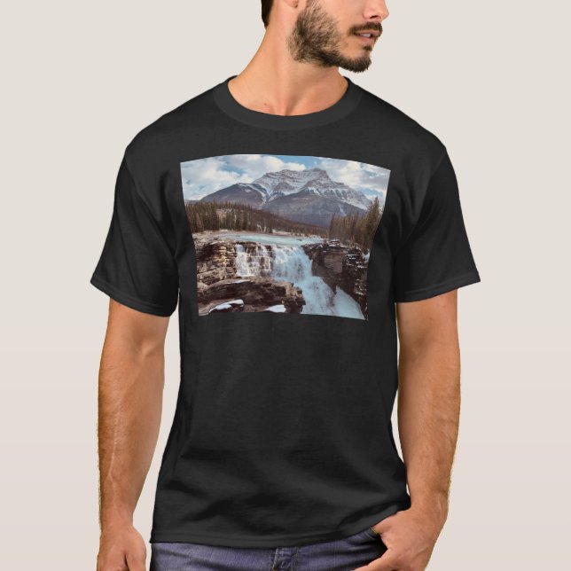 Athabasca Falls Premium T-Shirt (Framsida)