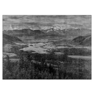 Athabasca Lookout, monokrome Scenery Photography
