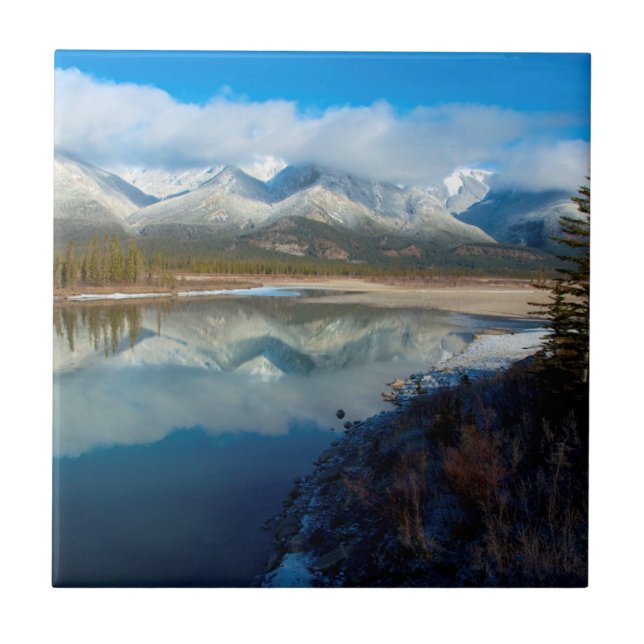 Athabascafloden, Jasper National Park, Alberta Kakelplatta (Framsidan)