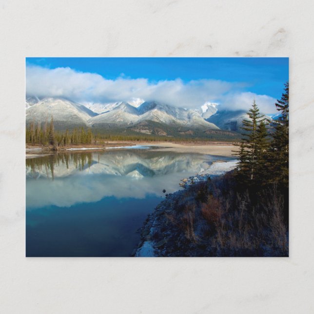 Athabascafloden, Jasper National Park, Alberta Vykort (Framsida)