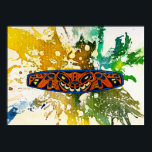 Athabascan Totem av Michael Moffa Poster<br><div class="desc">Athabaskan Totem från Michael Moffa's EthnoGraped-Media Series,  1990. Originalteckningar: universell upphovsrätt Michael Moffa.</div>