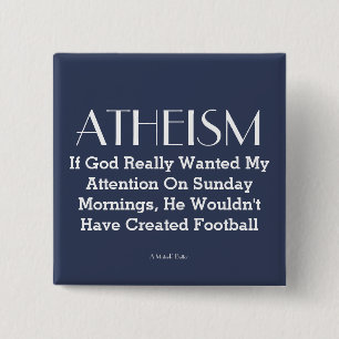 ATHEISM - en MisterP-knapp Knapp