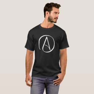 Atheism Logotyp T-Shirt Anti Religion Agnostic Tee
