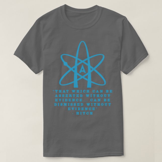 Atheism quote Hitchens  T Shirt (Design framsida)
