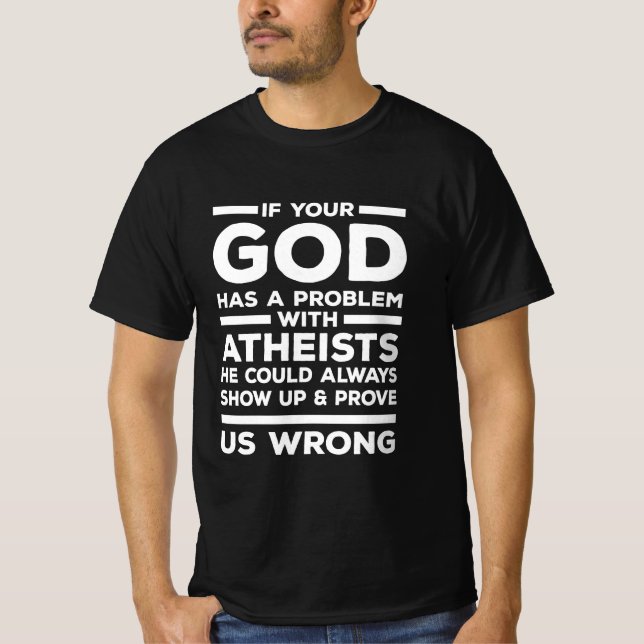 Atheism Skeptics Atheists Atheist Science Religion T Shirt (Framsida)