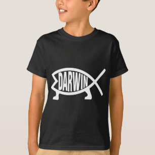 Atheist Charles Darwin Theory of Evolution Fish T Shirt