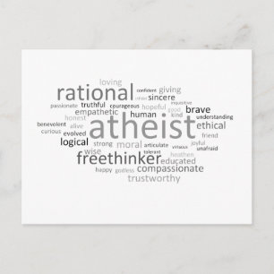 Atheist Cloud Vykort