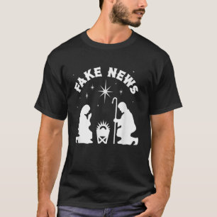 Atheist Fake News Ntivity Anti-Jul Religion T Shirt
