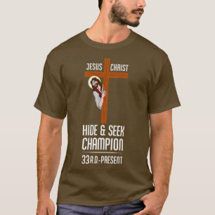 Atheist Gear Jesus Gömmer Seek Champion T Shirt
