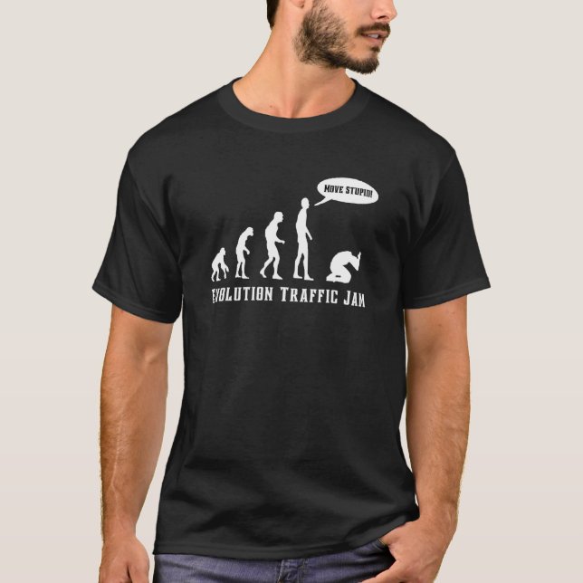 Atheist Humor Atheism Anti God Evolution Traffic J T Shirt (Framsida)