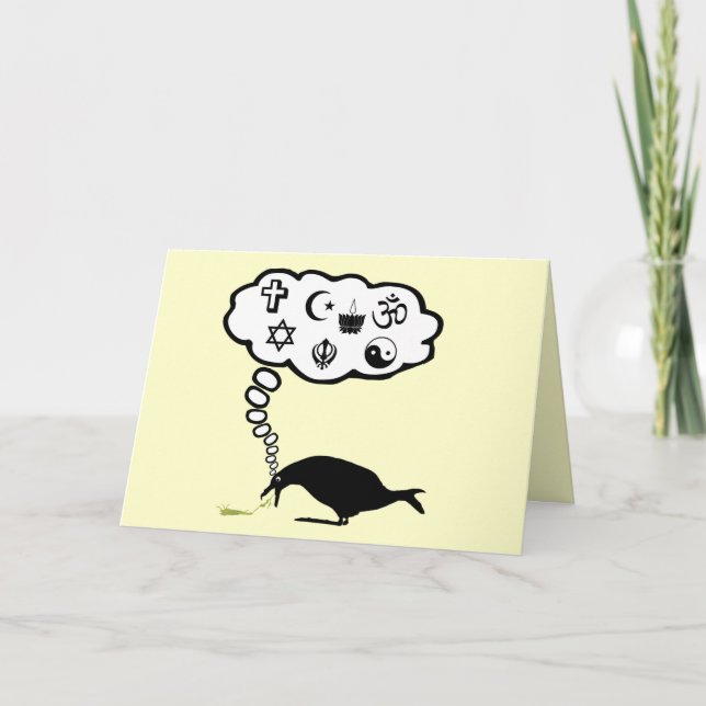 Atheist humor kort (Framsida)