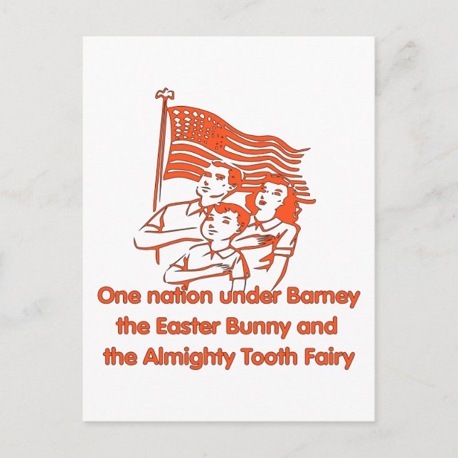 Atheist Pledge Vykort (Framsida)