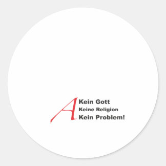 atheistA1 Runt Klistermärke