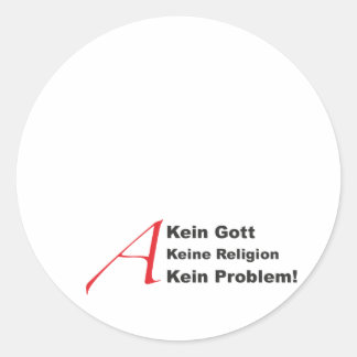 atheistA1 Runt Klistermärke