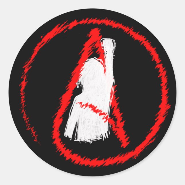 Atheists Unite Runt Klistermärke (Framsida)