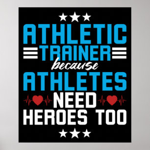 Atheletic Trainer eftersom Idrottare Poster