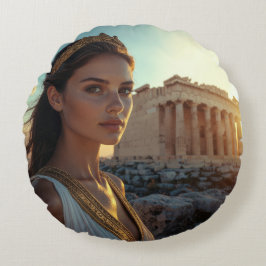 ATHEN - GRIKISK GUDINNA RUND KUDDE