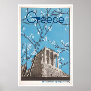 Athen tryck Grekland målning grekisk konst resor