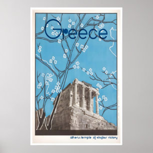 Athen tryck Grekland målning grekisk konst resor