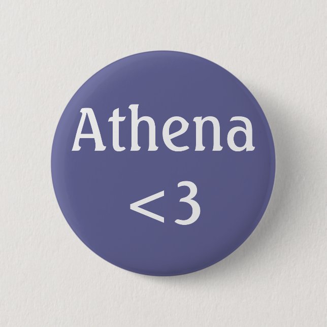 Athena <3-bricka knapp (Framsida)