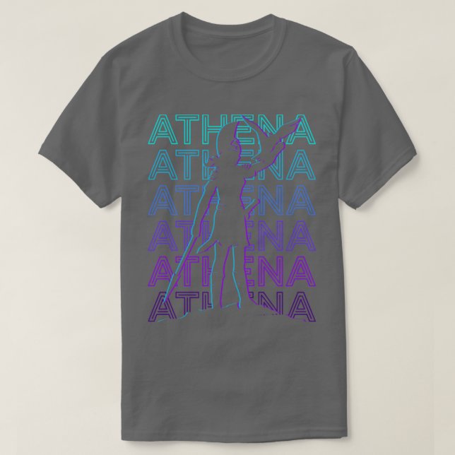 Athena Athene Ancient Goddess Gregrekiska Mytholog T Shirt (Design framsida)