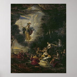 Athena besöker Muses Poster