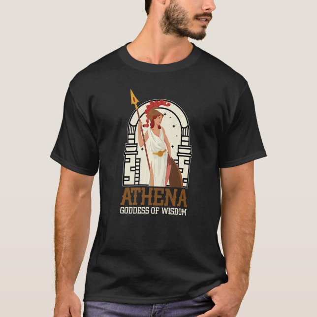 Athena Goddess gudinna av den grekiska gudinna gre T Shirt (Framsida)