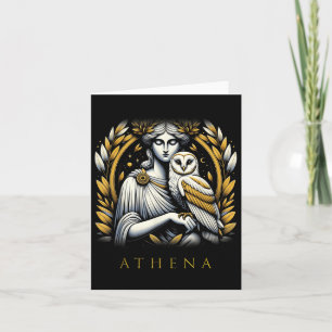Athena Goddess gudinna och Krig Kort