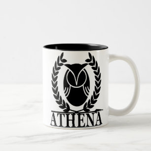 Athena - gudinna av vishet Två-Tonad mugg
