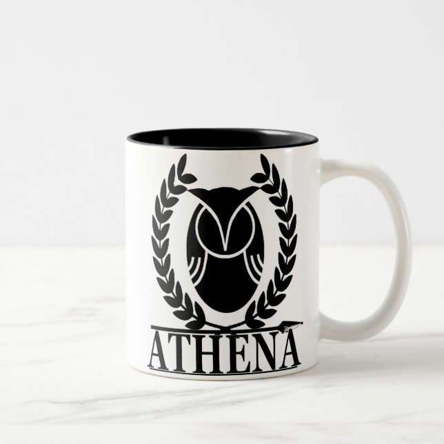 Athena - gudinna av vishet Två-Tonad mugg (Höger)