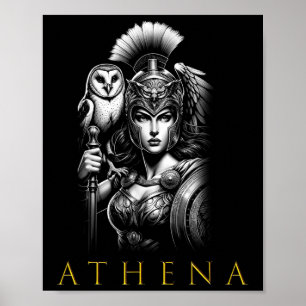 Athena Gudinna för visdom och krig Poster
